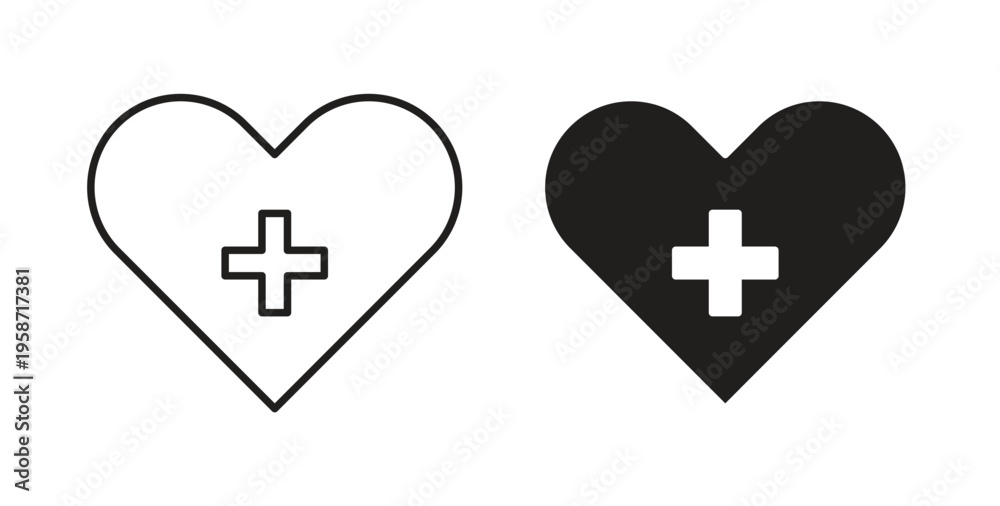 Obraz premium Health care icon symbol vector illustration. vector flat clipart object eps10