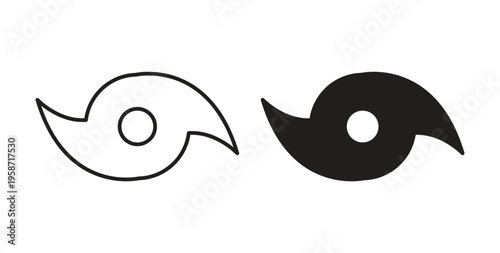 Hurricane icon symbol vector illustration. vector flat clipart object eps10