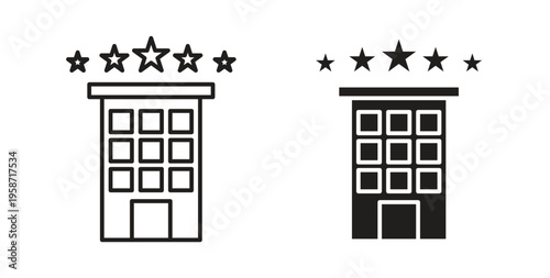 hotel icon symbol vector illustration. vector flat clipart object eps10