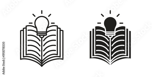 Knowledge icon symbol vector illustration. vector flat clipart object eps10