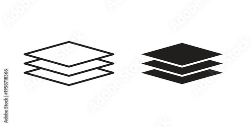Layers icon symbol vector illustration. vector flat clipart object eps10