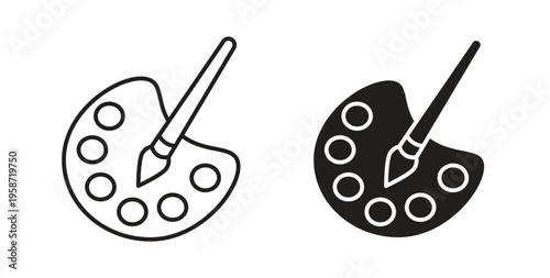 Paint icon symbol vector illustration. vector flat clipart object eps10