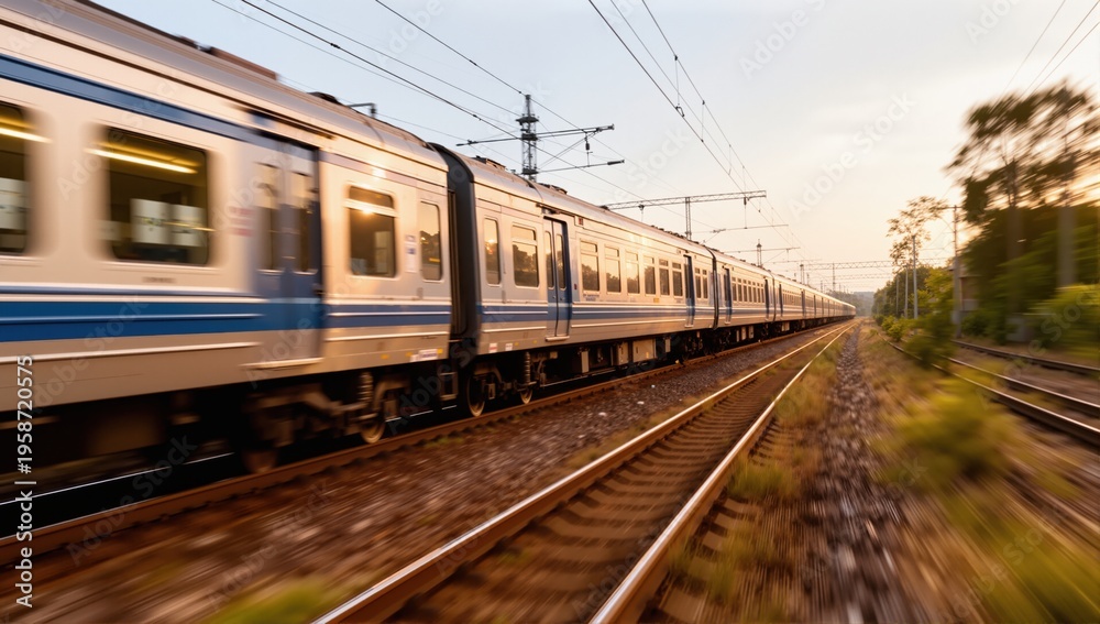 Fototapeta premium mooving train 