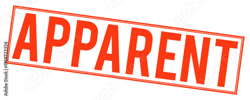 Fotografie Red apparent stamp on transparent background
