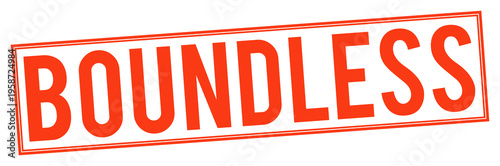 Canvas-taulu Large red boundless stamp on transparent background