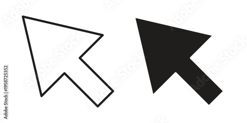 Mouse icon in black stroke eps vector graphic