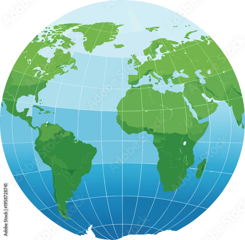 Globe Earth Planet World Map.