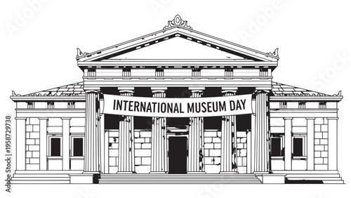International Museum Day celebration at a grand cultural institution building.