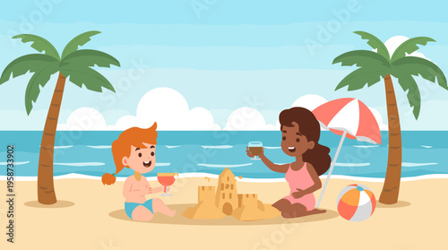 An illustration of a simple brown coffee cup on a beige background, evoking a sense of warmth and comfort.