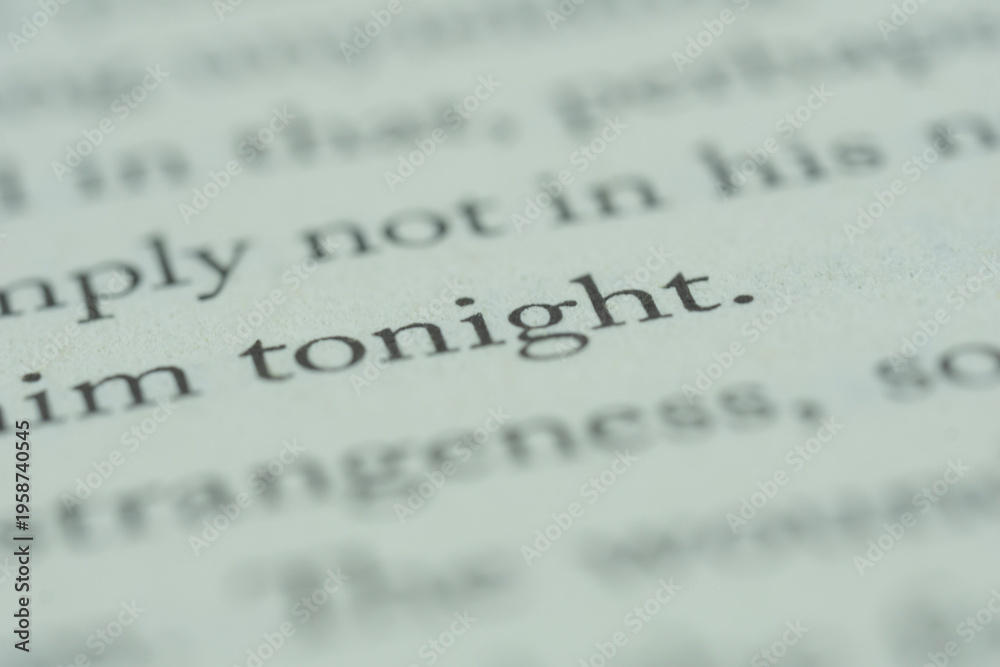 Ταπετσαρία tonight text texture black ink paper surface close up macro shot of printed word