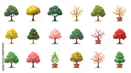 A cartoon-style illustration of a tree with green leaves and a brown trunk, conveying growth and nature.