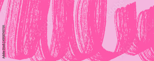 Abstract pink brush stroke texture background with bold painted streaks and grunge distress effect. Modern artistic design with expressive hand drawn marks, vivid color, and dynamic movement and flow.