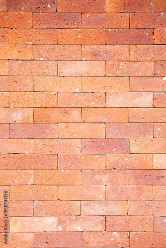 Red brick decoration wall on modern house construction interior design