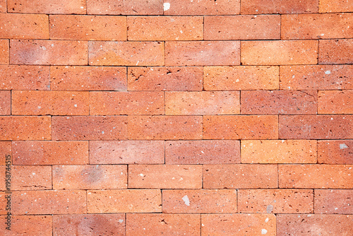 Red brick decoration wall on modern house construction interior design