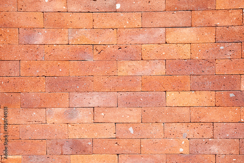 Red brick decoration wall on modern house construction interior design