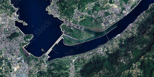 Photos Yangtze River China Aerial Satellite View of Asia’s Most Famous Waterway