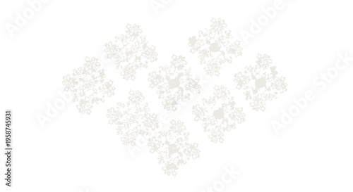 Snowflakes falling gently in air.