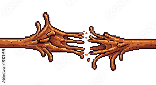 Chocolate Splatter Abstract Art.