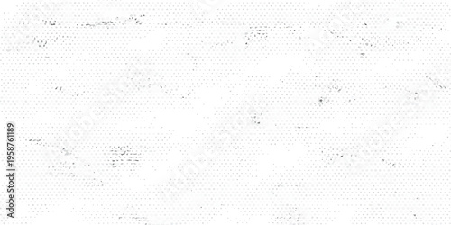 A blank aged surface featuring white grunge paper texture and a rough vintage concrete wall pattern for a textured retro backdrop design