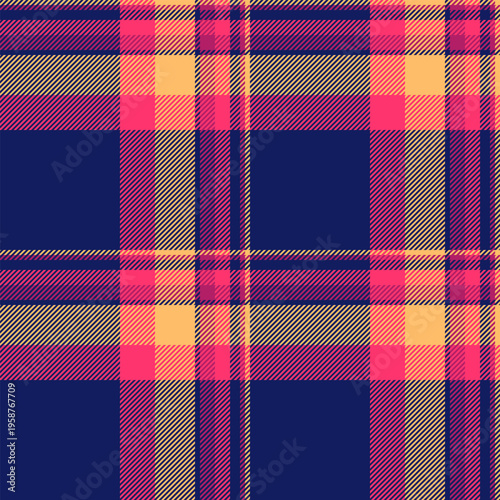 Duvet cover background tartan seamless, cell check pattern textile. Celeste fabric plaid texture vector in blue and red colors.