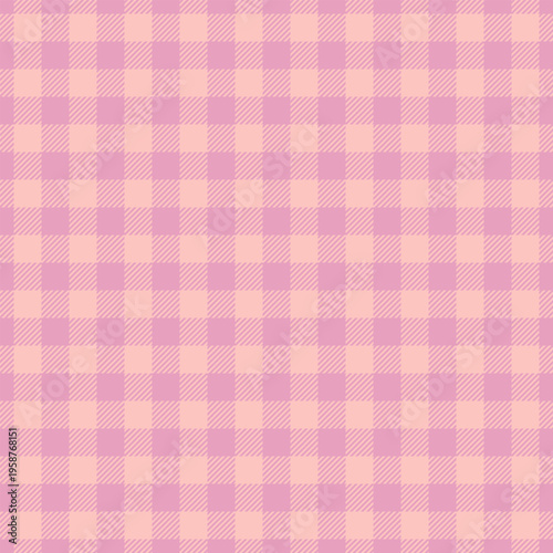 Grand seamless pattern fabric, fur texture background check. Inspiration plaid vector textile tartan in pink and light colors.