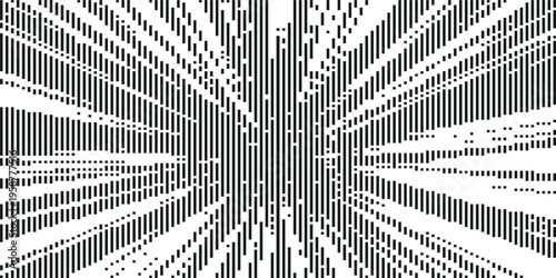 Abstract background with vertical dashed lines creating a radial burst effect