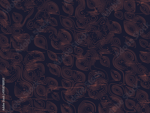Generative Terrain Lines Organic Texture Art