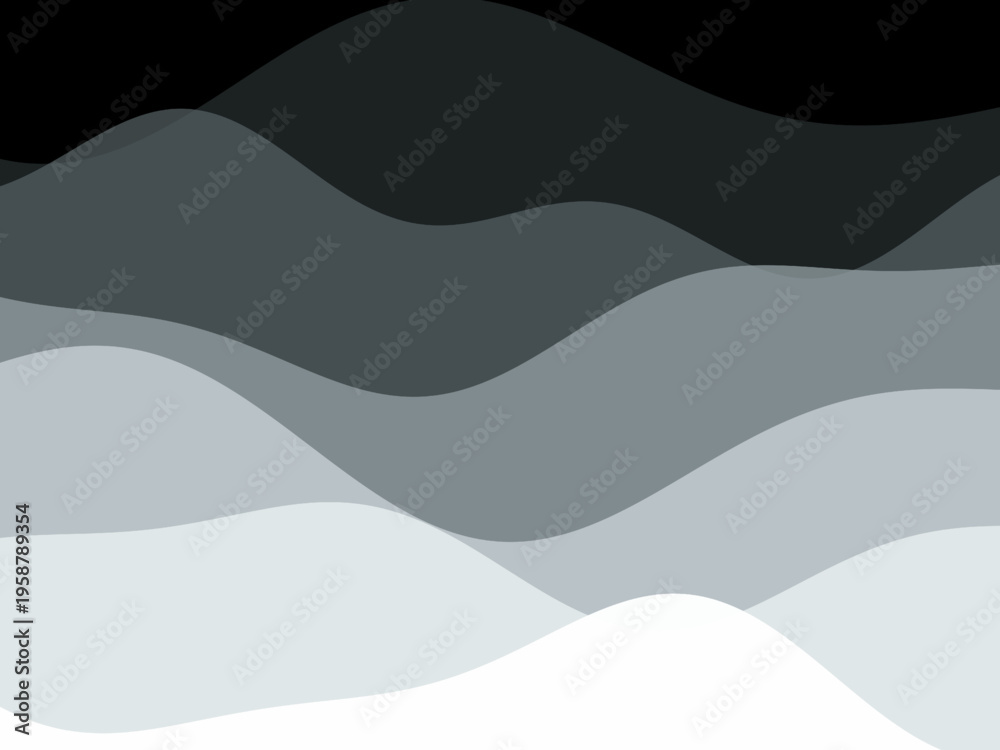 Fototapeta premium Flowing Wave Layers Contemporary Design Background
