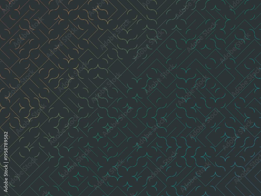 Fototapeta premium Truchet Tiling Arc Pattern Abstract Background Design