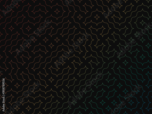 Organic Arc Tiling Generative Vector Pattern