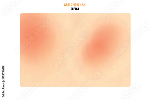 Modern background with glass morphism vector effect. Transparent glass card design. Glassmorphism trend style. Abstract banner with colored, white circles with blur and shadows. Vector illustration.