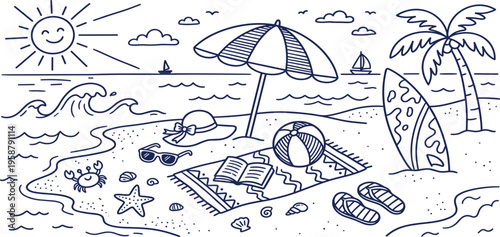 Stylized circular line art illustration promoting global environmental protection, featuring elements of sustainable living, renewable energy, and ecological responsibility for a greener planet