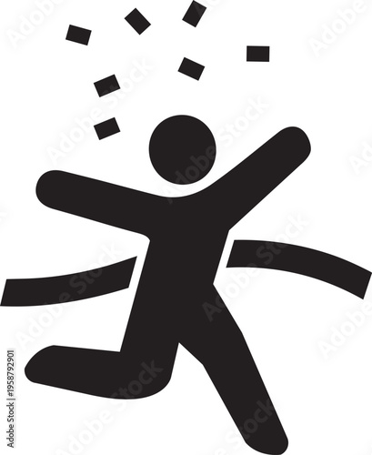 マラソンのゴール1位