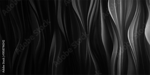 Elegant smoky patterns cascade across the frame, a sophisticated, abstract composition, evoking depth and a sense of movement.