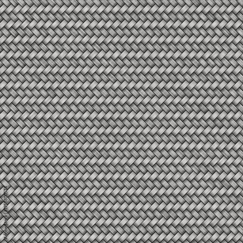 Seamless Industrial Metallic Braided Surface Carbon Fiber Pattern Background