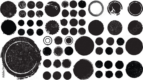 Big collection of Grunge post Stamps . Circles. Large set of Banners, Insignias , Logos, Icons, Labels and Badges  . vector distress textures.blank shapes.
