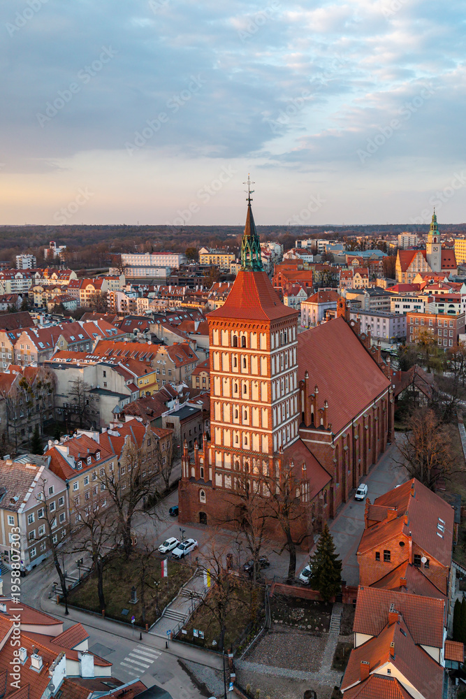 Obraz premium Katedra w Olsztynie, Polska
