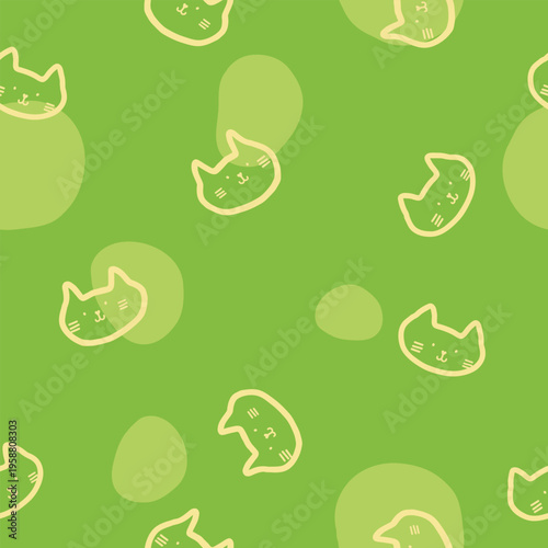 Cats Seamless pattern, texture background