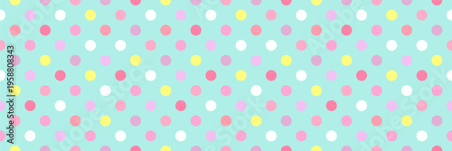 Celebration Decor Seamless Pattern with Colorful Polka Dots