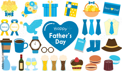 父の日のアイコンセット