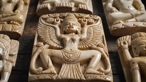 Collection of Ancient Carved Figures.