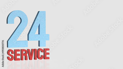 Tableau sur toile Reliable Twenty Four Hour Service Availability Concept 3d render.