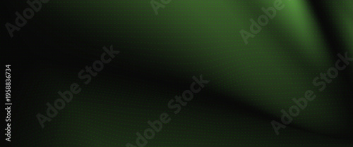 Abstract black background and green ball