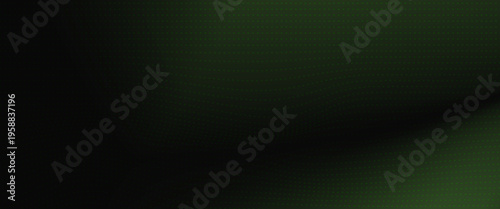 Abstract black background and green ball