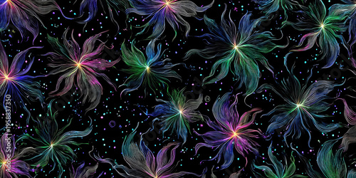 Celestial Bloom Drift, ai generated.