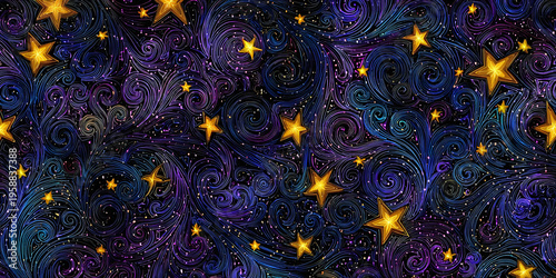 Celestial Bloom Drift, ai generated.