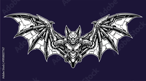 Bat Illustration Flying Creature.
