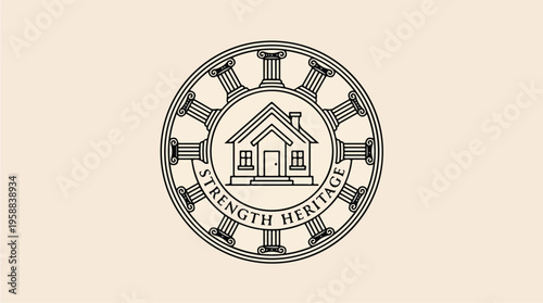 Heritage Realty House Logo.