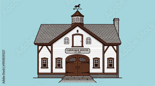 Illustration of a school house.