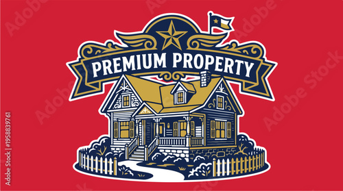 Premium Property House Logo.